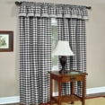 thumbnail image 3 of Traditional Elegance Buffalo Check Window Curtain Panel - 42x95 - Black, 3 of 5