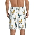 thumbnail image 2 of Yiaed Farm Roosters for Men's Soft Sleep Pajama Short Lounging Pajama Shorts-X-Large, 2 of 8
