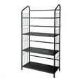 thumbnail image 2 of 49" Tall 4-Tier Metal Standing Book Shelf, Black finish, 2 of 2