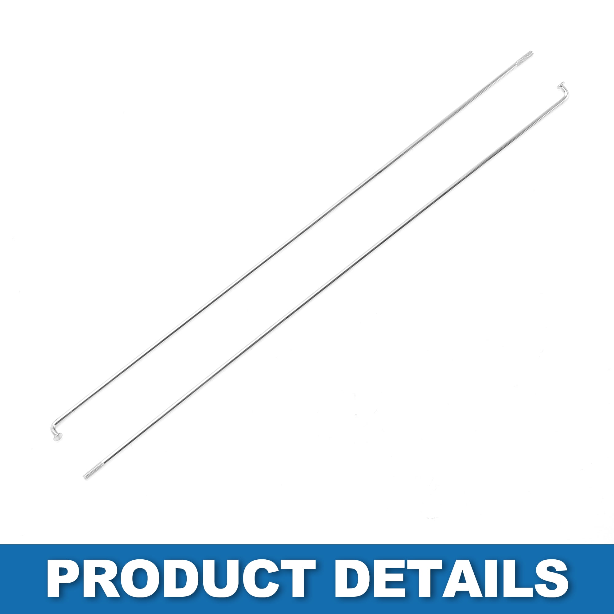 Unique Bargains 36Pcs 14G Bicycle Mountain Bike Spokes Carbon Steel Silver 8.86"
