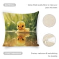 thumbnail image 4 of Duckling water reflection Linen toss pillowcase Decoration pillowcase Gift preferred 20x20" Cushion cover 1 set Sofa pillowcase Sofa bedroom living room car, 4 of 8