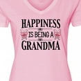 thumbnail image 4 of Inktastic Happiness is Being a Grandma with Butterflies Women's V-Neck T-Shirt, 4 of 5