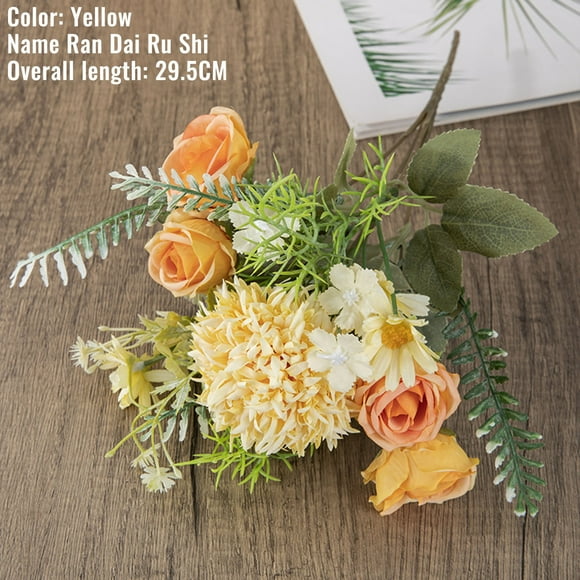 RKSTN Home Decor Artificial Flowers Centerpieces For Tables Home Living Room Decor Fake Pampas Grass Wedding Arrangement Home Decor