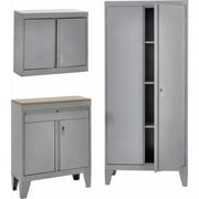 Sandusky Heavy-Duty 3-in-1 Garage Storage Set, 3IN1VDPMDF-MGL