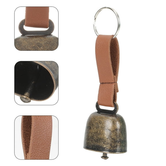 Outdoor Copper and Leather Pet Bell for Anti-lost Dogs with Clear Sound Multi Color 1 Piece