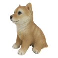 thumbnail image 4 of Lifelike Realistic Japanese Shiba Inu Puppy Dog Figurine With Glass Eyes 5"H, 4 of 6