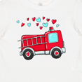 thumbnail image 4 of Inktastic Valentine Fire Truck with Hearts Boys or Girls Baby T-Shirt, 4 of 5