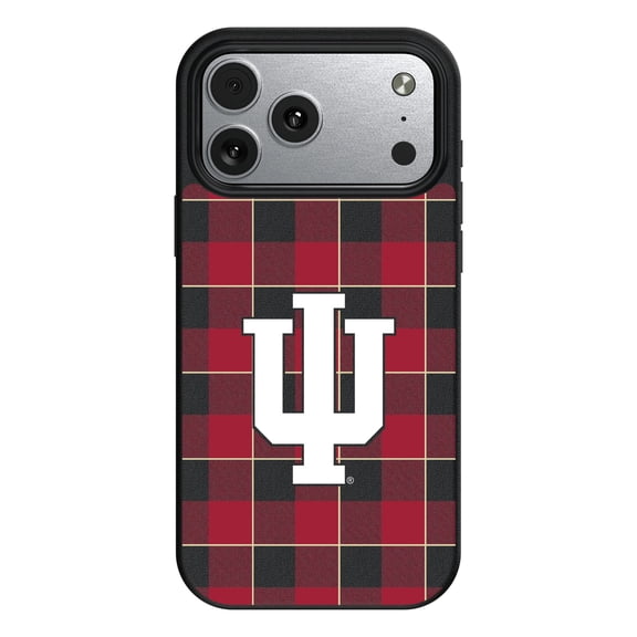 Keyscaper Indiana Hoosiers Plaid Magnetic Bump iPhone Case