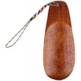 thumbnail image 1 of Calzadores de madera Mini calzadores cortos con cuerda para hombres, mujeres y niños, color marrón, 1 of 7