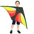 thumbnail image 2 of GEX 2022 Style 50" Large Delta Kite for Kids and Adults Beginners Easy to Fly Single Line String for Beach Trip Park Outdoor Activities Redy/Yellow, 2 of 6