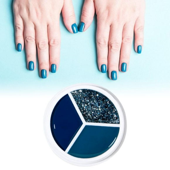 Gel de Pegamento de Esmalte de Uñas Colcomx Estuche de 3 Colores