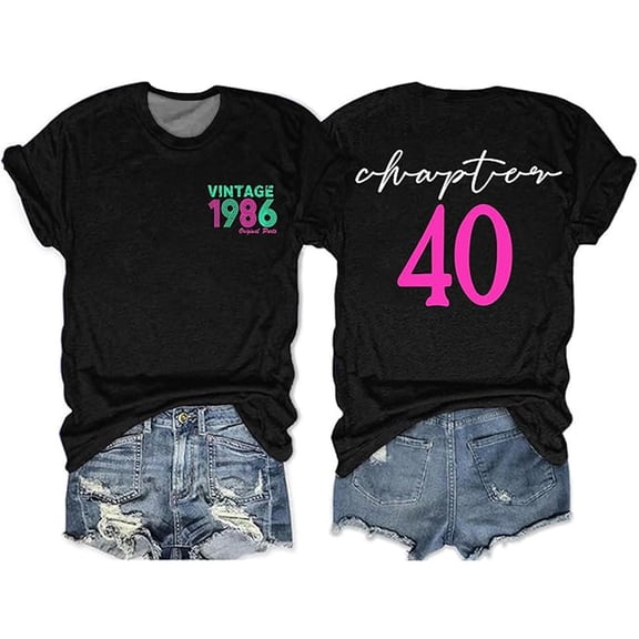 DHFJKG Vintage T Shirt Women Letter Graphic Tee Short Sleeve Crewneck Loose Fit Summer Casual Tshirts Comfy Tops