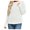 White, variant on Vedolay Women's Fall Tops Womens Fall Knitted V-Neck Collared Pullover Long Sleeve Winter Sweater,Gray XL