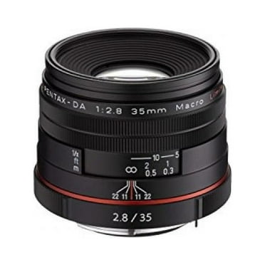 Pentax SMCP-DA 35mm f/2.8 HD Macro Limited Lens, Black