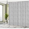 thumbnail image 4 of Ambesonne Abstract Art Shower Curtain, Monotone Paper Strips, 69"Wx70"L, Charcoal Grey and White, 4 of 4
