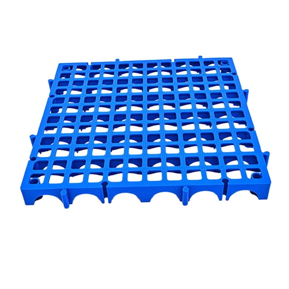 Ysyqkn Interlocking Floor Tile for Car Wash Non Slip Thickened with Holes Grating Floor Blue