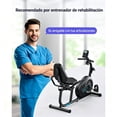thumbnail image 2 of MERACH Bicicletas Fijas Reclinadas para Sentarse en Casa Bicicleta Estática Magnética 8 Niveles Resistencia Bicicleta de Ciclismo Interior con Aplicación Gratuita, 2 of 9