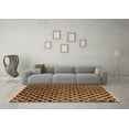 thumbnail image 3 of Ahgly Company Indoor Square Abstract Orange Modern Area Rugs, 5' Square, 3 of 4