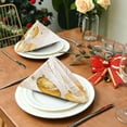 thumbnail image 3 of GZHJMY Soft Reusable Satin Table Decorative Napkins,20x20InX4 PCSGold Christmas Balls,Family Dinner Wedding Banquet, Cocktail Party, Kitchen,Birthday Party, 3 of 7
