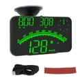 thumbnail image 3 of Voiture HUD, HUD GPS Indicateur de Vitesse Alarme LED Écran Intelligent pour Camion pour les Automobiles Vert, 3 of 8
