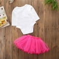 thumbnail image 6 of Toddler Girls Summer Outfits Long Sleeved Letter Romper Skirt Two Piece Set The Princess Has Arrived Clothing Set,Size 0 Months-6 Months, 6 of 9