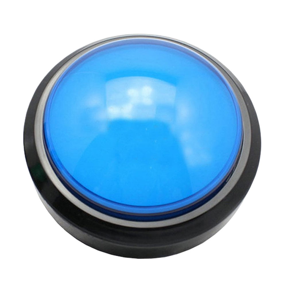 Buzzer Réponse de Jeu Électronique Jouet Répondeur Numérique Gros Boutons avec Lampe Sans Batterie (Bleu)