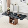 thumbnail image 2 of Expandable Dining Table with Storage - Rectangular Kitchen Table for 4-8 People, 2 of 10