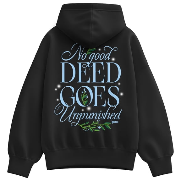 Wicked - Elphie No Good Deed - Ladies Oversized Fleece Hoodie Sweatshirt