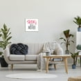 thumbnail image 2 of Strong As A Mother Sentiment Minimal Pink Pop Typography Framed Art Print Wall Art, 17x17, 2 of 7
