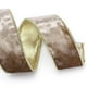 thumbnail image 2 of Cinta decorativa Ribbli de terciopelo camello, 3,8 cm, oro metálico, 9,1 m, 2 of 5