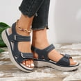 thumbnail image 7 of 2025 Beach Summer Sandals Clearance, Xunlbb Women's Fashion Casual Spring New Beach Open Toe Thick-Soled Sandals(Blue,Szie:37), 7 of 7