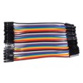 thumbnail image 2 of FELTECHELECTR 40 cables puente para placa de pruebas, conectores hembra a hembra para proyectos de circuitos electrónicos y cableado de prototipos, compatibles con conectores de pines estándar., 2 of 6