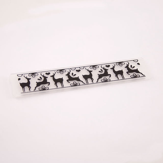 BESTYASH Embossing Folder Deer Design Black for Handicraft Enthusiasts in Scrapbooking and Photo Frame Making 1Pcs
