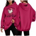 thumbnail image 1 of WEAIXIMIUNG Sweat à Capuche à Fermeture à Glissière pour Femmes Long Mode Imprimé Décontracté Ample, 1 of 4