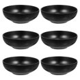 thumbnail image 1 of cuencos elegantes para ensalada de frutas, recipientes para alimentos, cuencos seguros para sopa y fideos (negro), 1 of 4