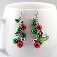 thumbnail image 3 of Ayyufe Women Party Decor Merry Christmas Jingle Bell Long Dangle Hook Earrings, 3 of 4