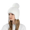 thumbnail image 2 of Babysbule Hats for Women Winter Winter Women Solid Color Fashionable Plush And Thick Warm Ear Protection Hood, 2 of 3