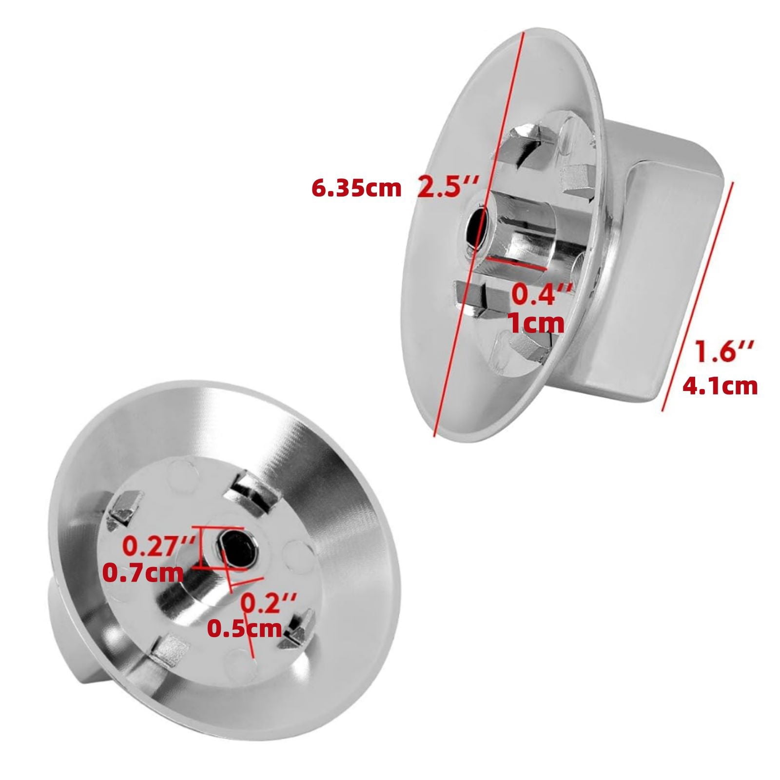 TAPDRA Universal Stove Knob for Various Oven Models, ABS Plastic & Zinc Alloy, Perfect Fit for Westinghouse Ovens