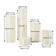 thumbnail image 2 of Miumaeov Wedding Centerpieces Cardboard Vases, Set of 5 Flower Vase Flowers Stand for Party Tables Decorations, Elegant Bulk Weddings Decoration Table Cylinder Centerpiece Stands, 2 of 11