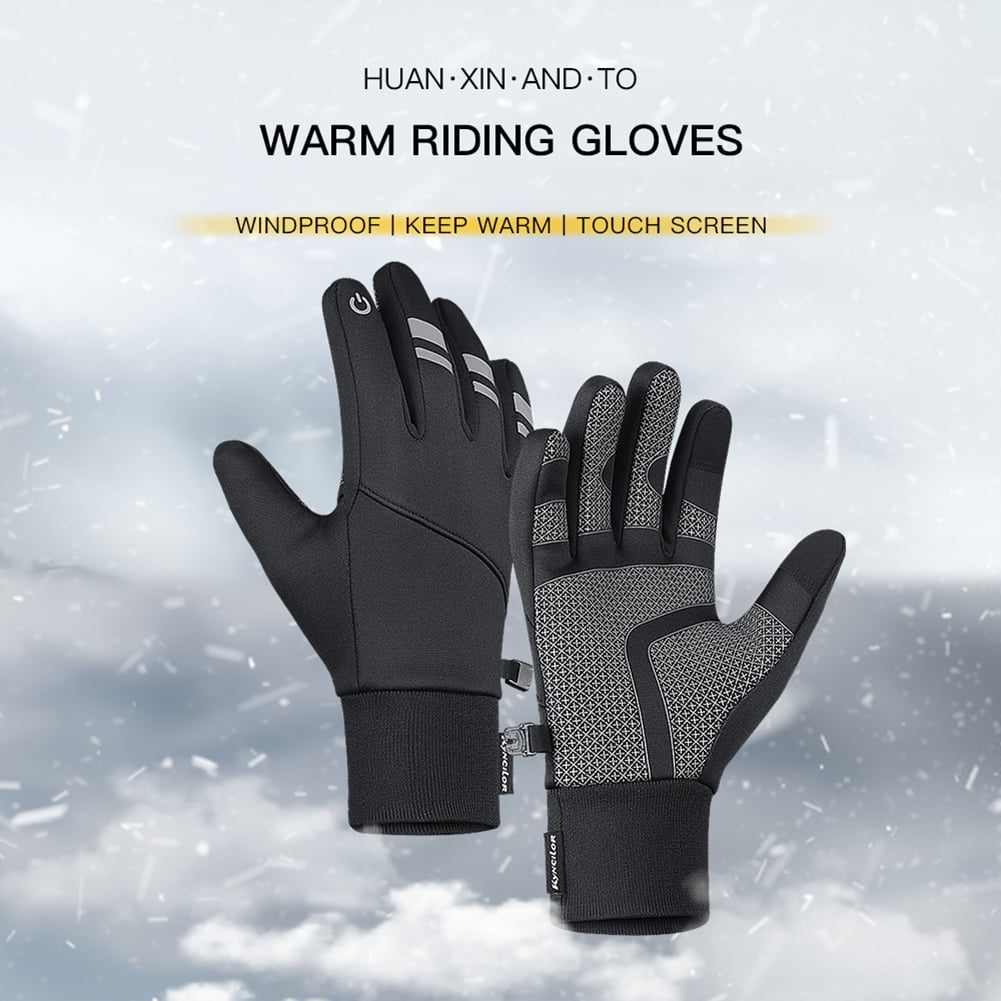 Wantdo Mens Windproof Warm Insulated Winter Fleece Gloves Outdoors