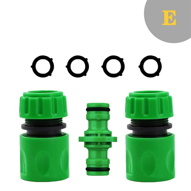 Garden Watering Hose ABS Quick Connector 1/2" End Double Male Hose Coupling Joint Adapter Extender Set For Hose Pipe Tube ,Leak-Proof