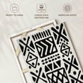 thumbnail image 6 of Elephant Stock African Geometric Abstract Wall Art - Vertical Canvas Wall Art - Living Room Wall Decor - Abstract Canvas - Black And White Decor - 8" x 12", 6 of 8