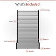 thumbnail image 6 of 72in H x 46in W x 13in L (1 Screen w/ Planter) Freestanding Enclo Florence Ash Color Privacy Fence Screen with Planter Box, Outdoor Vinyl Privacy Screen Panel for Patio & Air Conditioner, EC18025, 6 of 10