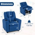thumbnail image 2 of Infans Kids Recliner with Cup ackrest & Footrest for Boys & GirlsHolder w/Adjustable B, 2 of 7