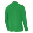 thumbnail image 3 of Men's Antigua Kelly Green New York Knicks St. Patrick's Day Intent Quarter-Zip Jacket, 3 of 4