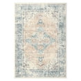 thumbnail image 5 of GlowSol 8' x 10' Vintage Area Rug Floral Print Distressed Area Rug Low Pile Stain-Resistant Throw Rug for Dining Room Offcie, Light Orange/Multi, 5 of 7
