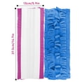 thumbnail image 6 of 4 Pack Reusable Power Mop Refill Pads, Machine Washable Microfiber Mop Heads Compatible with SwifferPower Mop, Dry & Wet Dual Use, 2 Pink 2 Blue, 6 of 9