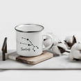 thumbnail image 2 of Koyal Wholesale Zodiac Sign Campfire Coffee Mug Taurus Star Constellation, Minimalistic Black, 2 of 5