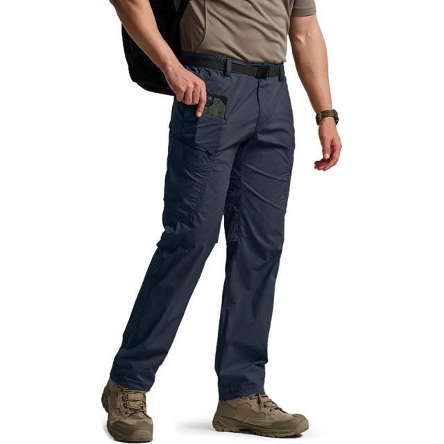 Pantalones CQR Runyon Cargo para hombre, color azul marino, 32 de ancho x 30 de largo
