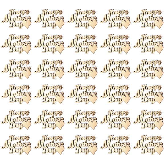 Wosthever Colgante de 30 piezas, regalos para el día de la madre, regalos para papá, decoración para hija, letras de madera, regalo creativo, accesorios Decoración del hogar JM01298